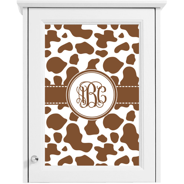 Cow Print Single White Cabinet Decal