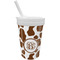 Cow Print Sippy Cup with Straw (Personalized)