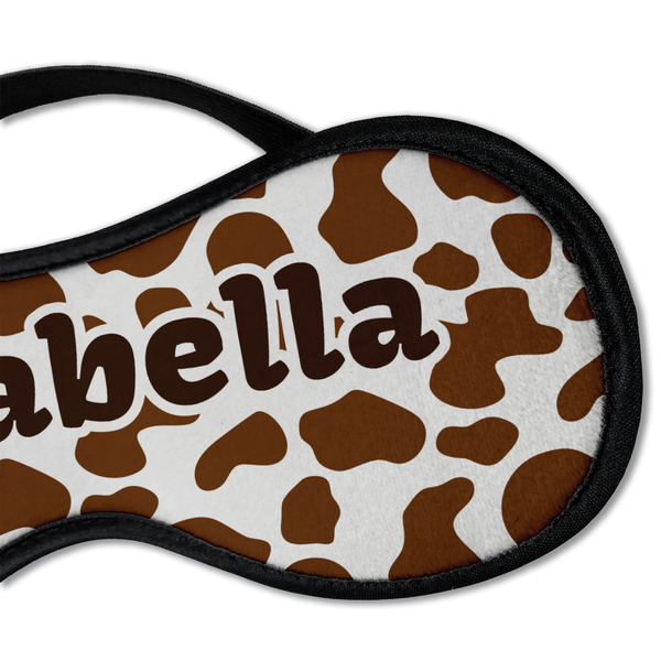 Cow Print Sleeping Eye Mask - DETAIL Large