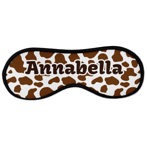 Cow Print Sleeping Eye Mask - Front Large