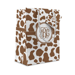 Cow Print Small Gift Bag (Personalized)