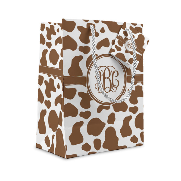 Custom Cow Print Small Gift Bag (Personalized)