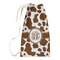 Cow Print Small Laundry Bag - Front View