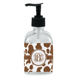 Cow Print Glass Soap & Lotion Bottle - Single Bottle (Personalized)