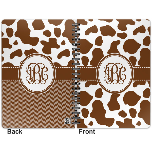 Cow Print Spiral Journal 7 x 10 - Apvl