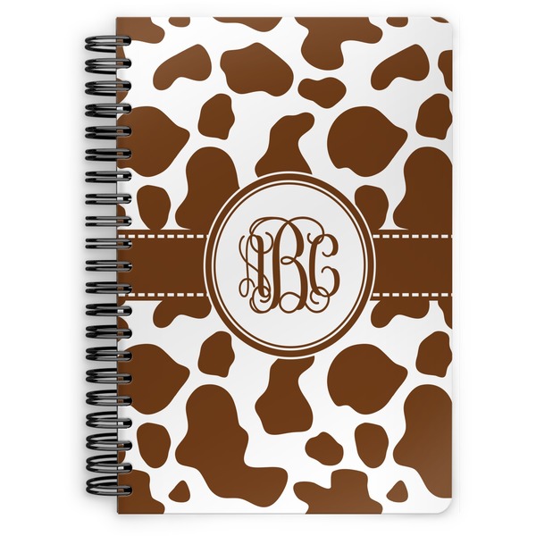 Custom Cow Print Spiral Notebook (Personalized)