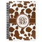Cow Print Spiral Journal Large - Front View