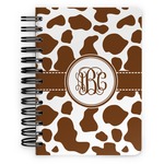 Cow Print Spiral Notebook - 5x7 w/ Monogram