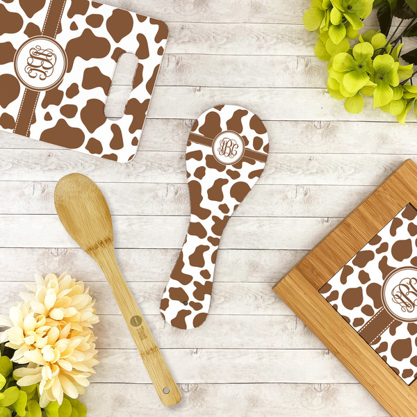 Cow Print Spoon Rest Trivet - LIFESTYLE
