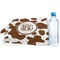 Cow Print Sports Towel Folded with Water Bottle