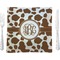 Cow Print 9.5" Glass Square Lunch / Dinner Plate- Single or Set of 4 (Personalized)