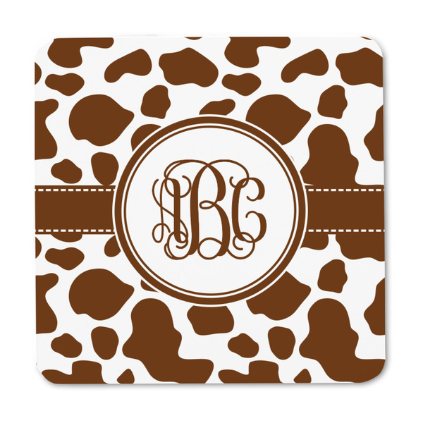 Cow Print Square Fridge Magnet - FRONT
