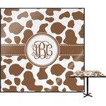 Cow Print Square Table Top - 24" (Personalized)