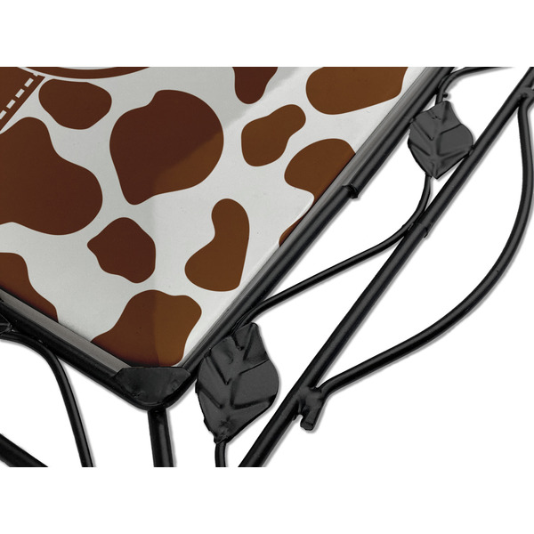 Cow Print Square Trivet - Detail