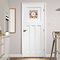 Cow Print Square Wall Decal on Door