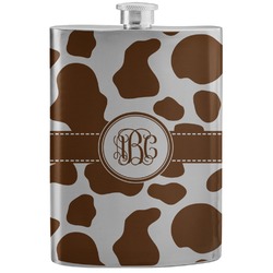 Cow Print Stainless Steel Flask (Personalized)