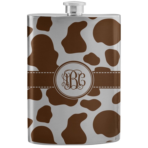 Custom Cow Print Stainless Steel Flask (Personalized)