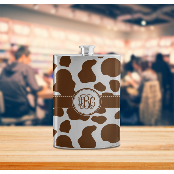 Cow Print Stainless Steel Flask - LIFESTYLE 2