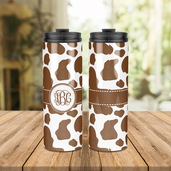 Cow Print Stainless Steel Tumbler - Lifestyle