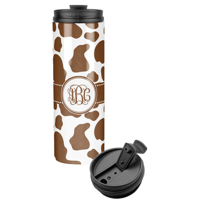 Cow Print Stainless Steel Skinny Tumbler (Personalized)