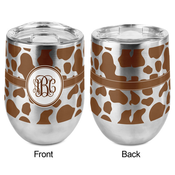 Cow Print Stemless Wine Tumbler - Full Print - Approval
