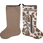 Cow Print Holiday Stocking - Double-Sided - Neoprene (Personalized)