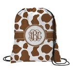 Cow Print Drawstring Backpack (Personalized)