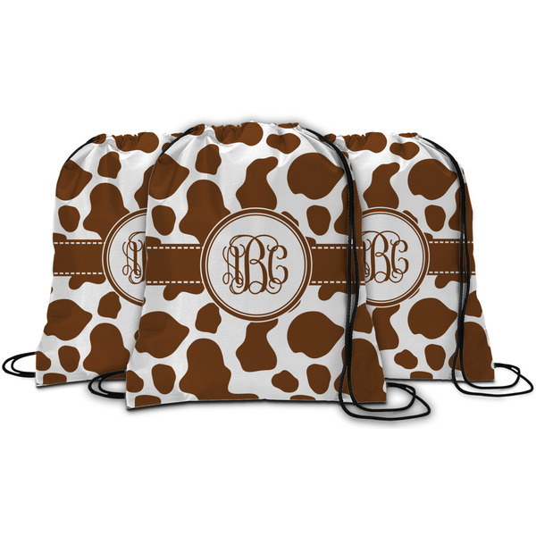 Cow Print String Backpack - MAIN