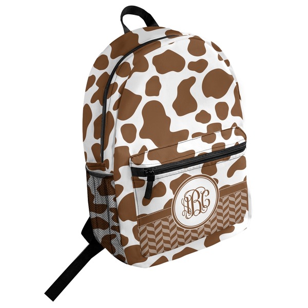 Custom Cow Print Student Backpack (Personalized)