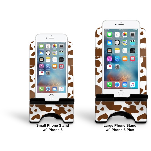 Cow Print Stylized Phone Stand - Comparison