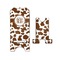 Cow Print Stylized Phone Stand - Front & Back - Small