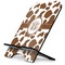 Cow Print Stylized Tablet Stand - Side View