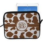 Cow Print Tablet Case / Sleeve - Large (Personalized)