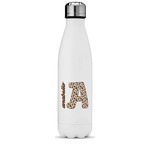 Cow Print Water Bottle - 17 oz. - Stainless Steel - Full Color Printing (Personalized)
