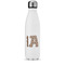 Cow Print Water Bottle - 17 oz. - Stainless Steel - Full Color Printing (Personalized)