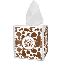 Cow Print Tissue Box Cover (Personalized)