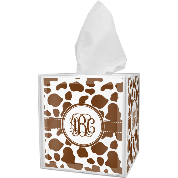 Custom Cow Print Tissue Box Cover (Personalized)