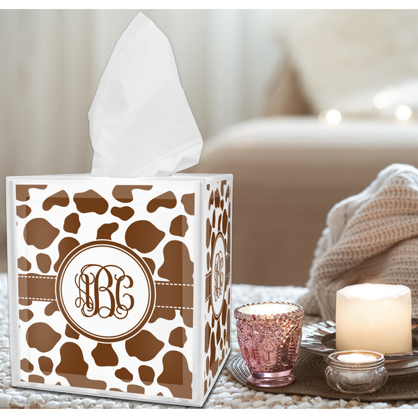 Cow Print Tissue Box - LIFESTYLE