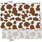 Cow Print Tissue Paper - Heavyweight - XL - Front & Back