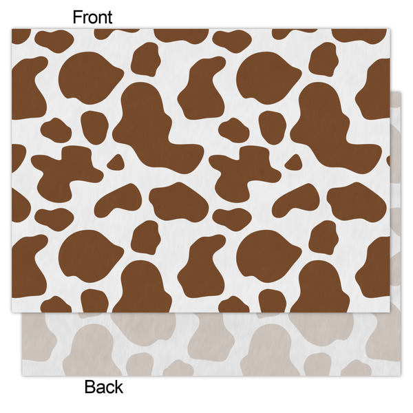 Cow Print Tissue Paper - Lightweight - Medium - Front & Back