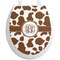 Cow Print Toilet Seat Decal (Personalized)