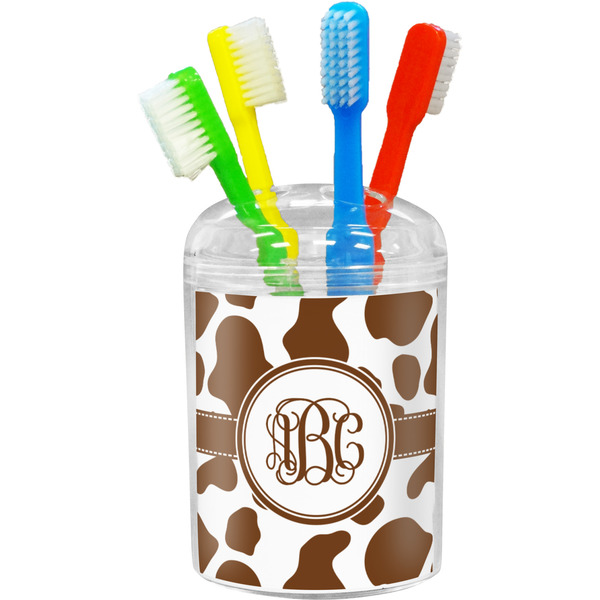Custom Cow Print Toothbrush Holder (Personalized)
