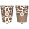 Cow Print Trash Can White - Front and Back - Apvl