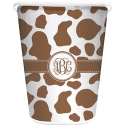 Cow Print Waste Basket (Personalized)