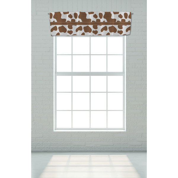 Cow Print Valance - On window