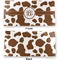 Cow Print Vinyl Check Book Cover - Front and Back