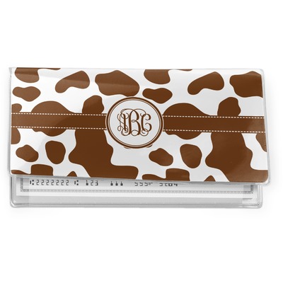 Cow Print Vinyl Checkbook Cover (Personalized)