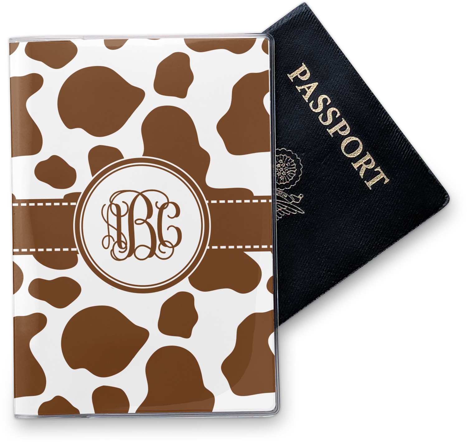 Custom Cow Print Vinyl Passport Holder (Personalized) YouCustomizeIt