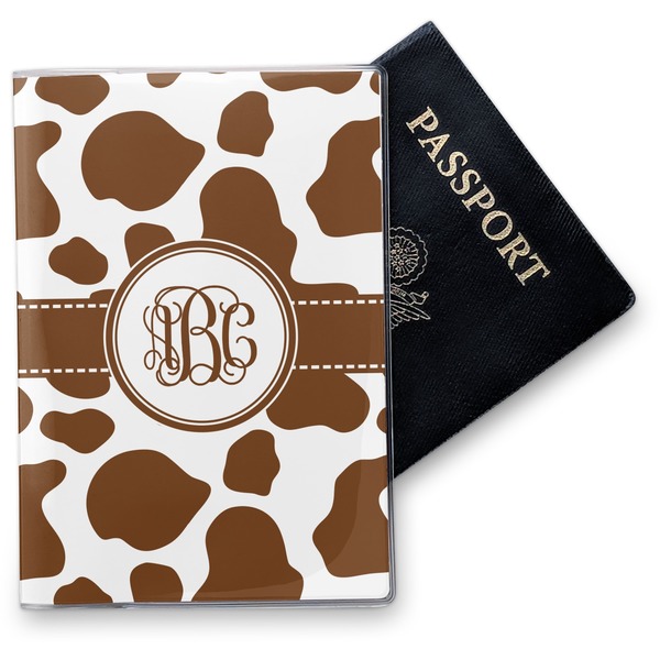 Custom Cow Print Vinyl Passport Holder (Personalized)