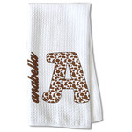 Cow Print Kitchen Towel - Waffle Weave - Partial Print (Personalized)